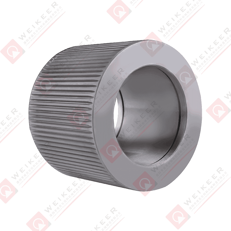 Rolo de pelota de aço de liga de extremidade próxima corrugada