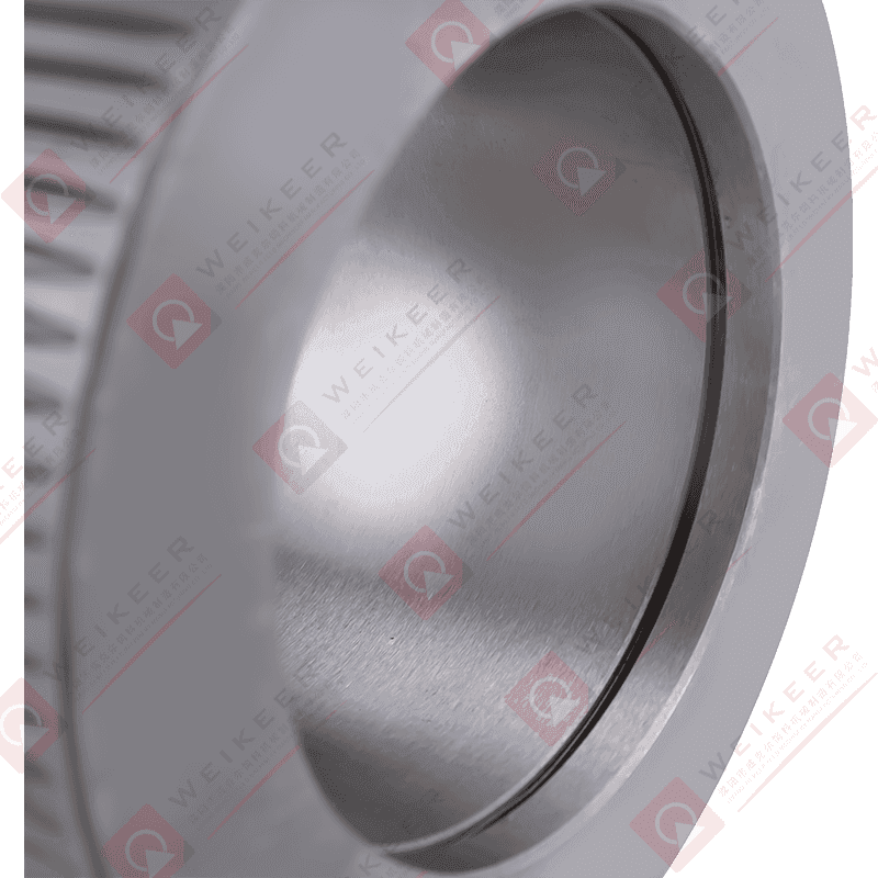 Rolo de pelota de aço com rolamento de extremidade próxima corrugado